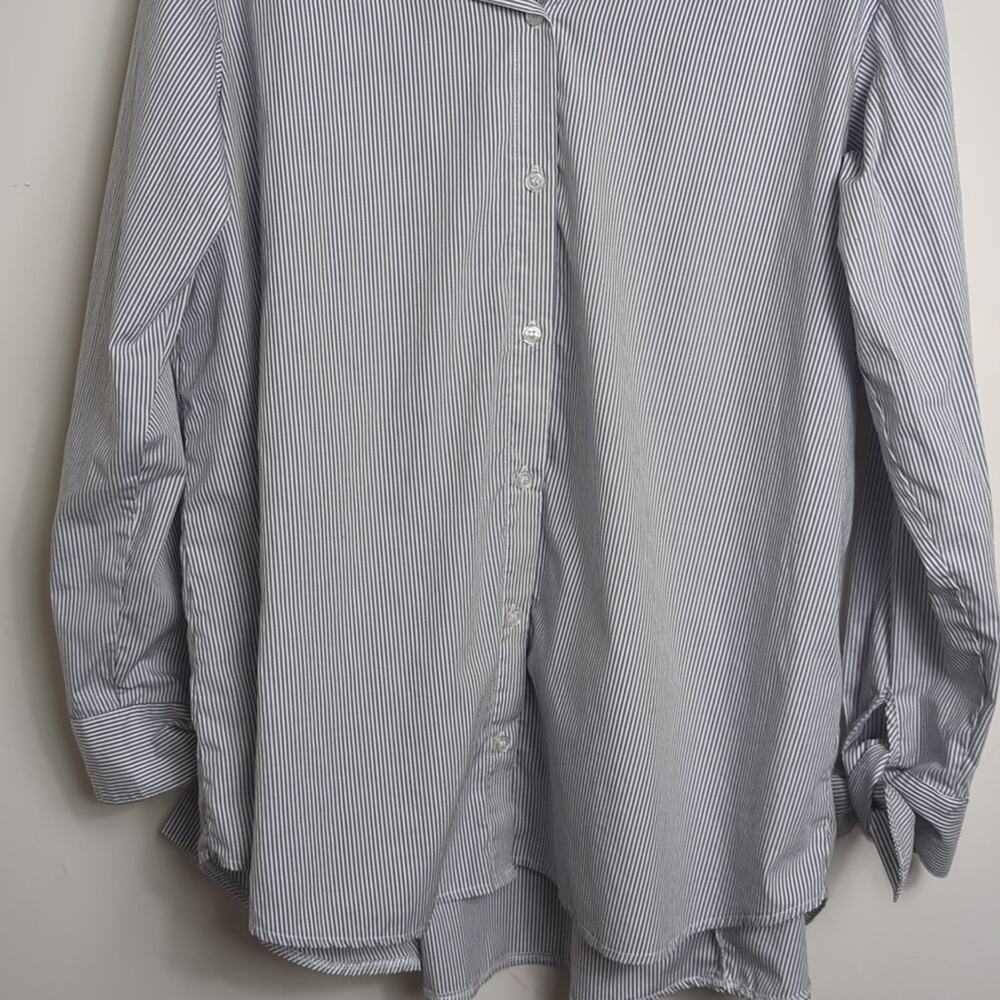 Prairie Button Down Split Double Collar Cotton St… - image 6